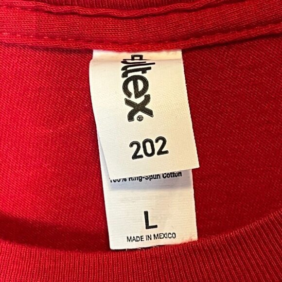 Atlanta Hawks 2023-2024 Opening Night T-Shirt Red Large 100% Cotton Gildan - Picture 3 of 11